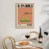 Spaghetti Ramen Noodles Wall Print Colorful Poster Retro Food Funny Wall Art Canvas Painting Trendy Decor Pictures For Kitchen