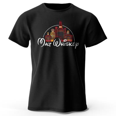 Maglietta Stampata da Uomo Whiskey di Malto 100% Cotone Oversize Divertente Magliette Grafiche per Uomo Donna Top Estivi