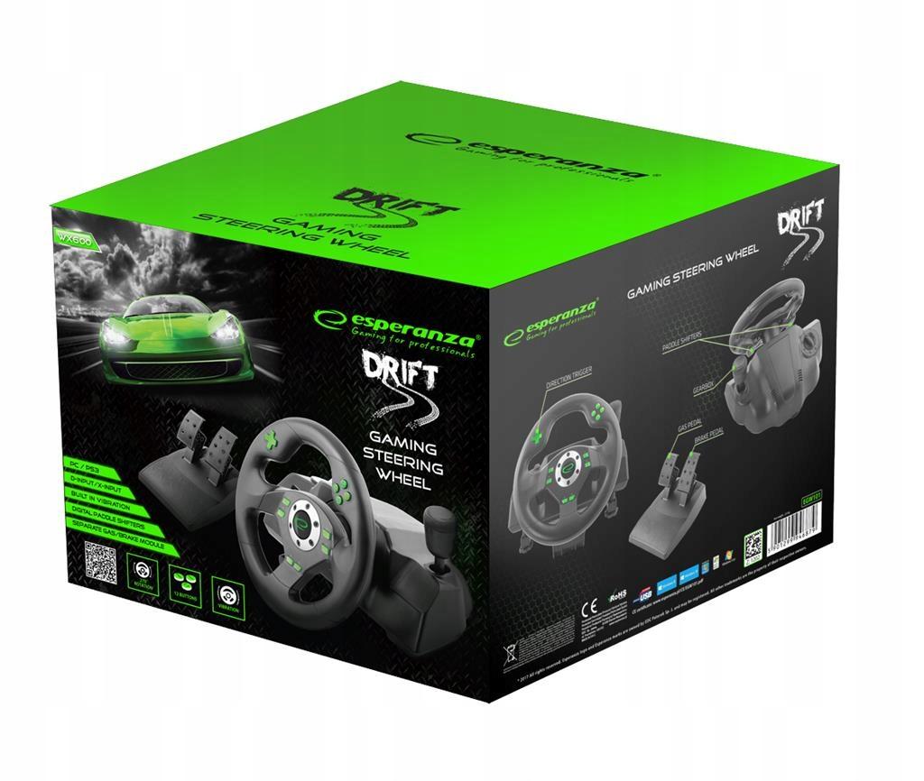 Esperanza EGW101 "Drift" Steering Wheel for PC/PS3