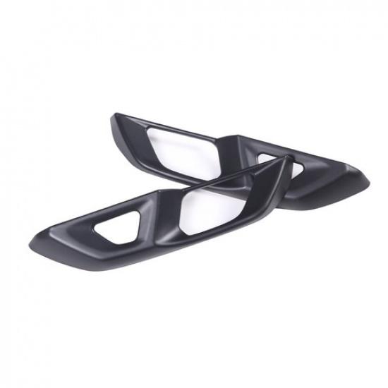 Matte Black Door Lock Button Panel Frame Cover Trim Fit For Corvette C8 -25