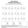 24pcs False Nail Short Round Press On Nail Full Cover Stick On Nail Manicure Decoration For Fashion Nail Art Lover
