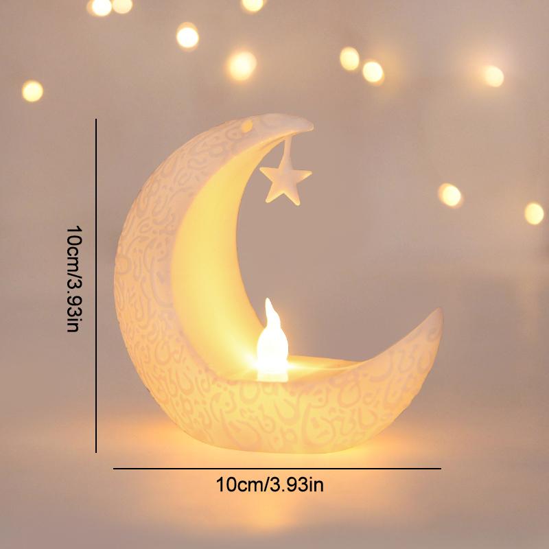 Ramadan Kareem Led Lantern Light Eid Mubarak Ornaments Decoration for Home 2025 Islamic Muslim Party Supplies Eid Al-Fitr Gift