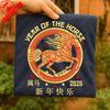 Anno del Cavallo 2026 T-shirt Unisex in Cotone Zodiaco Cinese Capodanno Lunare Clipart Top Stampati Creativi Lanterne Fiori Tee