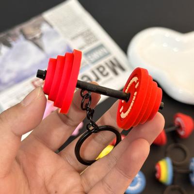 Sleutelhanger Hanger Lichtgewicht Duurzaam Zacht Rubber Metaal Halter Ontwerp Afneembaar Fitness Tas Bedeltje Sleutelhouder Sportief Cadeau Accessoire