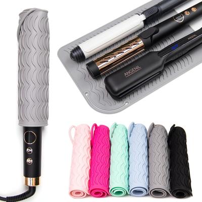 Silicone Heat-Resistant Non-Slip Hair Styling Pad for Curling Irons and Straighteners