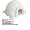 Yousheng Miniature Igloo Figurine Mini Lifelike Ice House Model Fish Tank Hideout Breeding Cave Arctic Igloo Micro Landscape Statue for Aquarium Decor