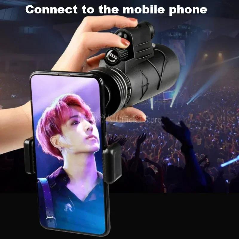 50x60 Powerful HD Zoom Bak4 Portable Powerful Binoculars Long Range Professional Telescope Monocular for Hunting