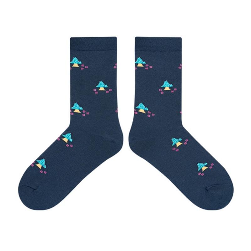 STUDIO SOCKSTOP Wizard of Oz Emerald Castle Blue Embroidered Socks