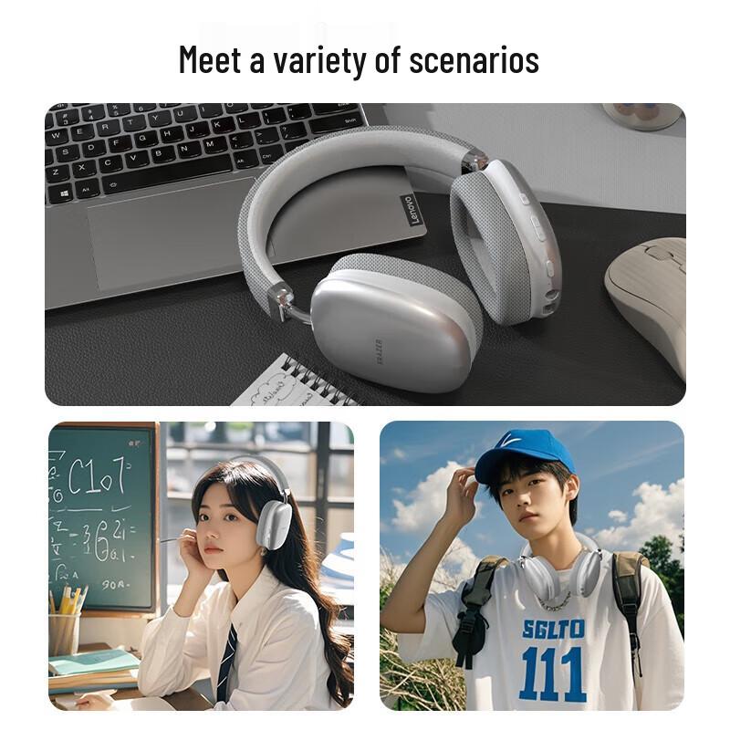 Lenovo YNENR EM-Z02 Wireless Over-Ear Bluetooth Headphones