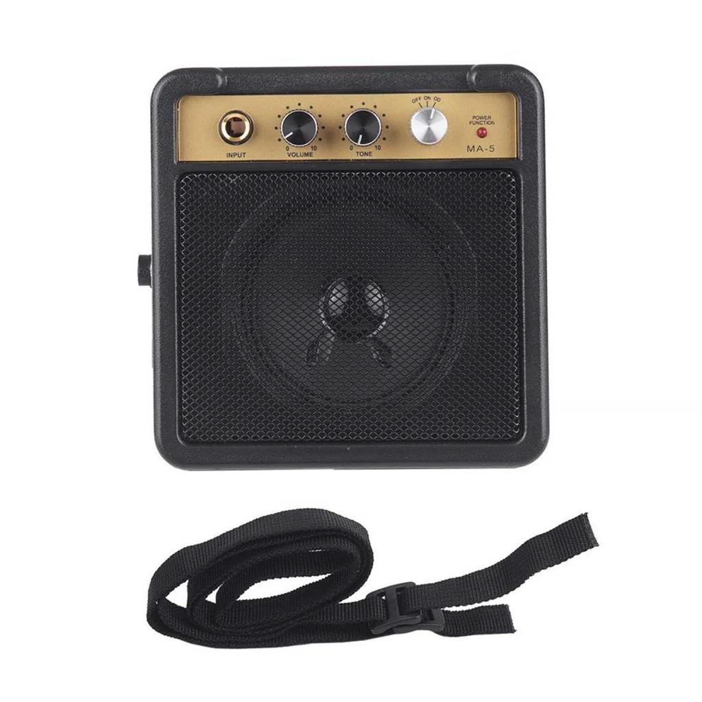 Mini Guitar Amplifier Amp 5W Travel Portable Supports Volume Tone Adjustment