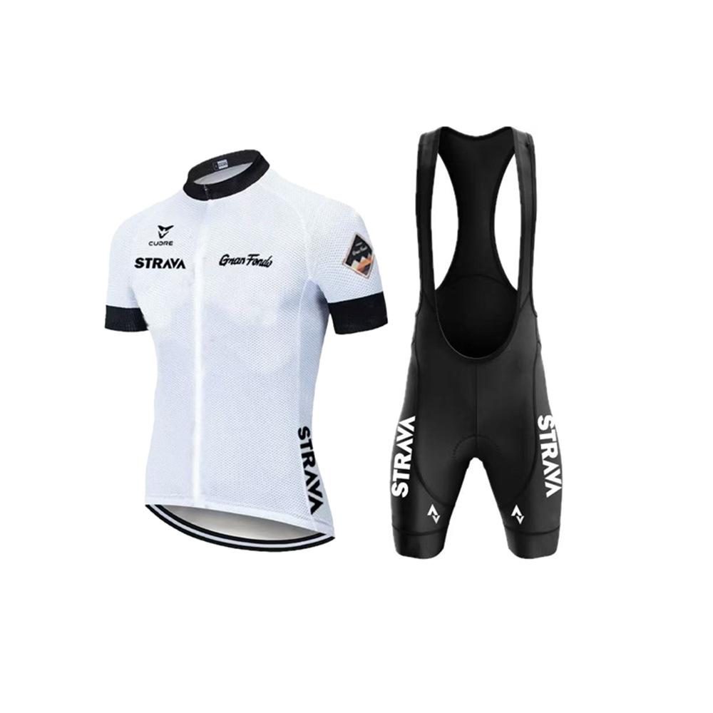 Short Sleeve Set Strap Cycling Pants Cycling Team, Quick Drying High Elastic Cycling Suit Short Sleeve 2026 Summer Breathable Cycling Suit Set