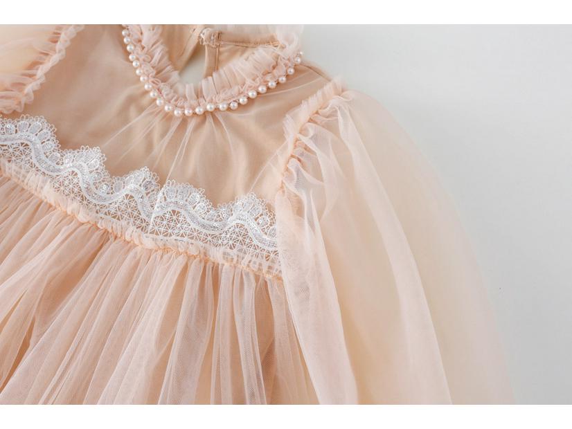 Frühlingsspitze Spleiß Puffiger Tüll Prinzessinnenkleid für Babymädchen