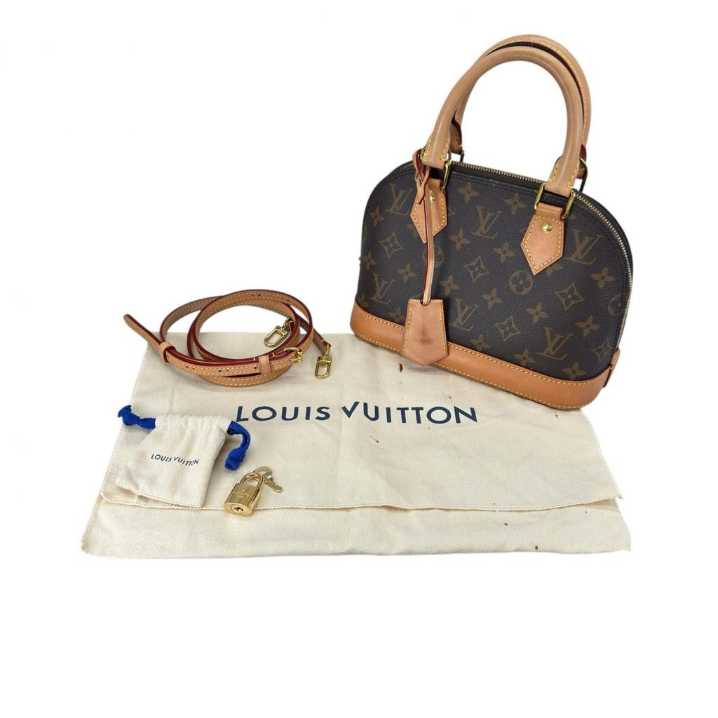 Louis Vuitton Bolsa Alma BB M53152 Marrom Feminina 2WAY usada