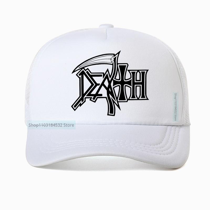 Death Metal Band Baseball Cap Rock Fan Hat Summer Fashion Unisex Mesh Breathable Sun Hats Outdoor Casual Trucker Caps
