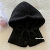 Han Dan~ Lazy circle hair hooded shawl integrated balaclava hat women's autumn and winter niche warm knitted hat
