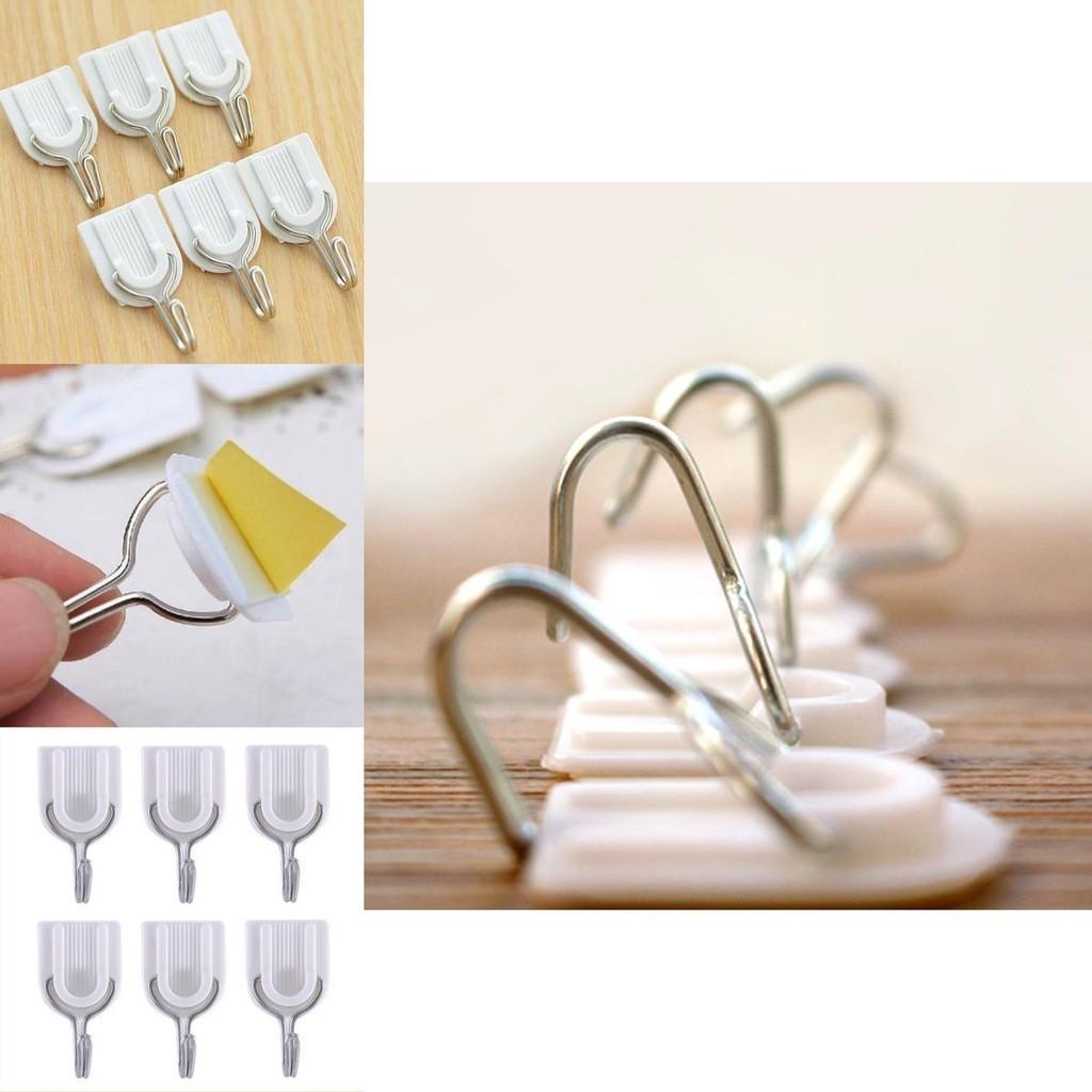 Premium Self Adhesive Hooks For Damage-free Wall Hanging In Kitchen And Bathroom
