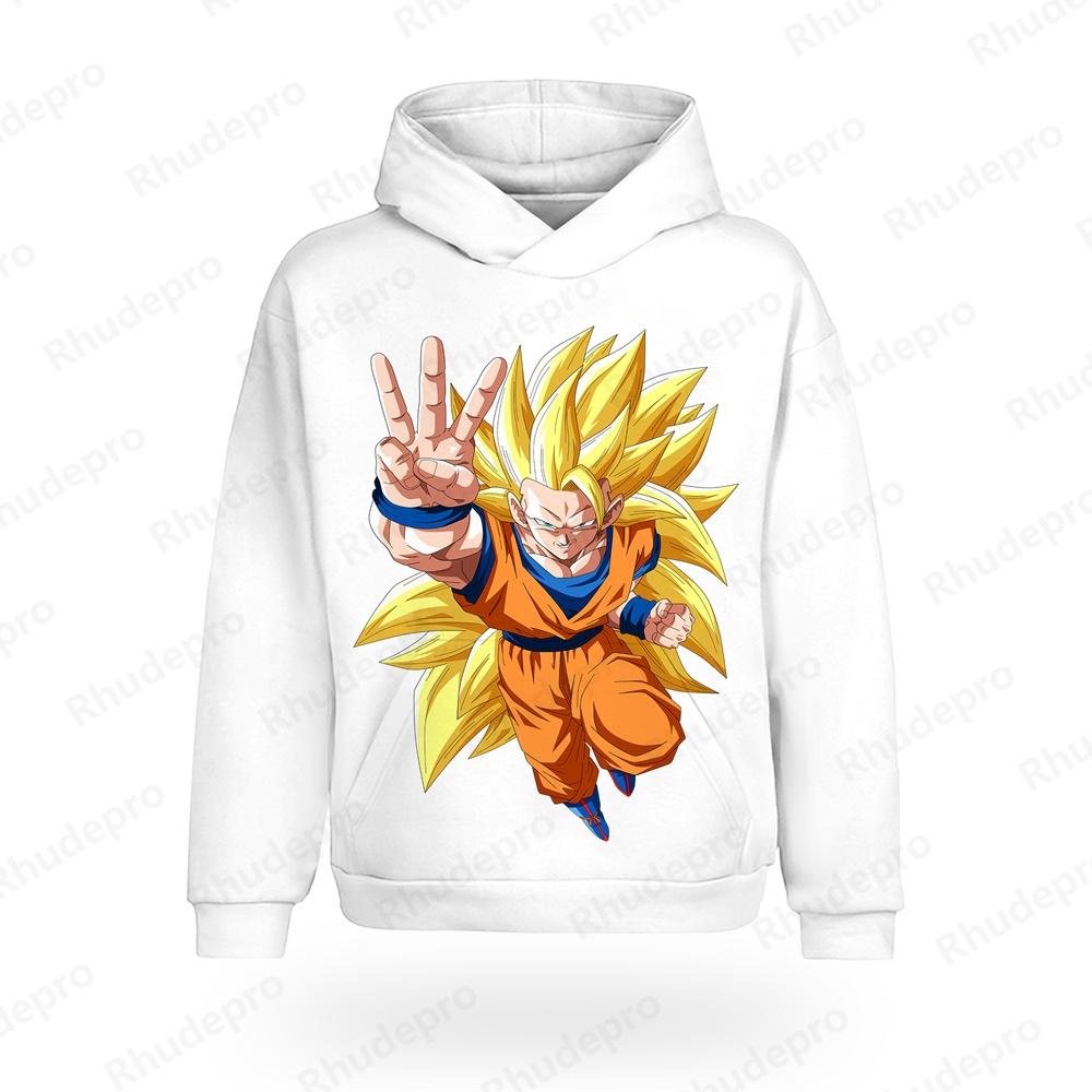 2025 Herbst Kinder Neu 3D Heiß Goku Vegeta Allover-Print Cosplay Kinder Street Hoodie Unisex Top Übergroß Langarm