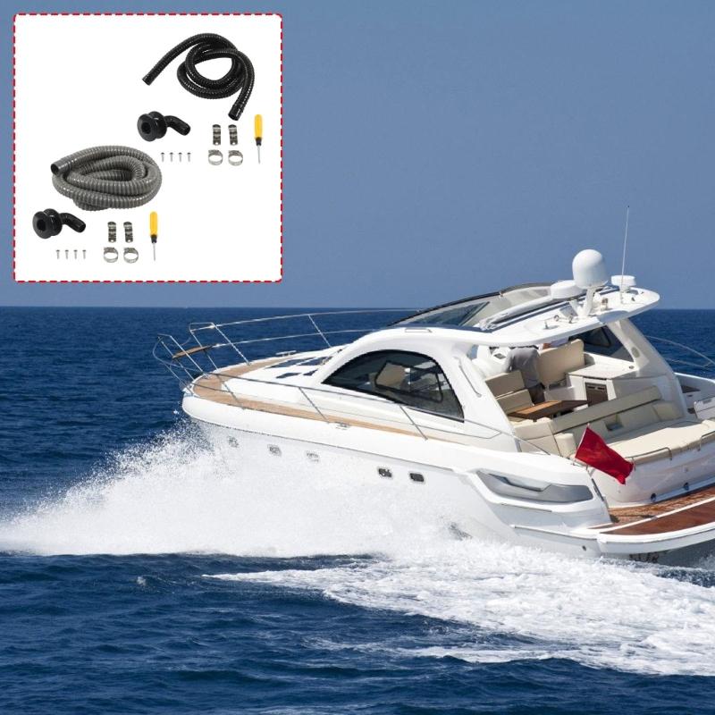90 Degree Thru Hull Fitting Connector Leakproof Angled Thru Hull Fitting Bilge Pump Drain For Boating Boats Yacht