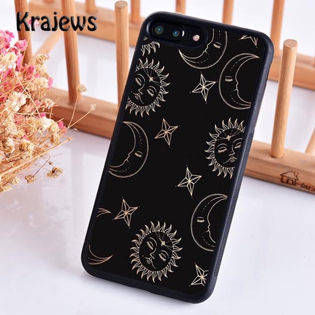 Vintage Moon and Sun Stars Phone Case Cover For iPhone 17 Air 16 15 14 Plus 12 13 Pro Max Coque Shell Fundas