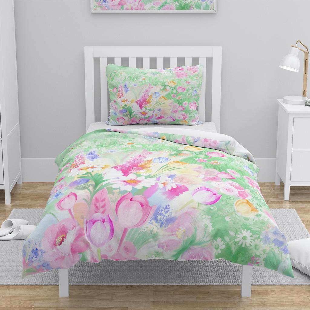 Floral Duvet Cover Kit 3D Printed Ultra-fine Fiber Pillowcase 2024 New Wholesale Elegant and Simple Bedding Set And Soft Kit