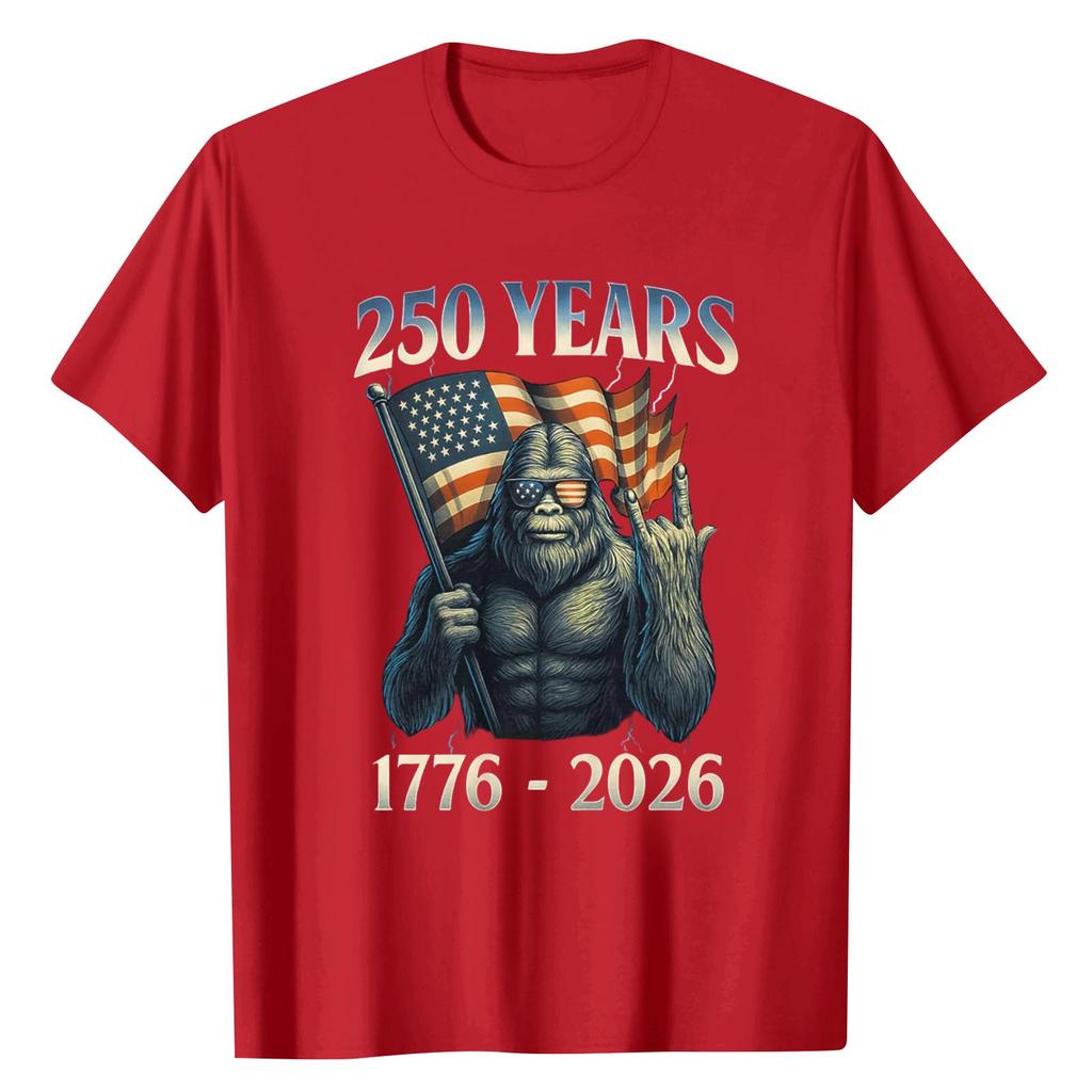 Unisex Round Neck Casual Digital Printed Short Sleeved T-shirt Top