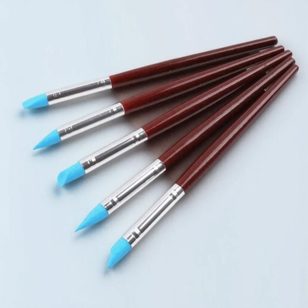 5Pcs Wood Handle Clay Sculpting Tools Set DIY Wax Carving Pottery Craft Polymer Modeling Art Supplies