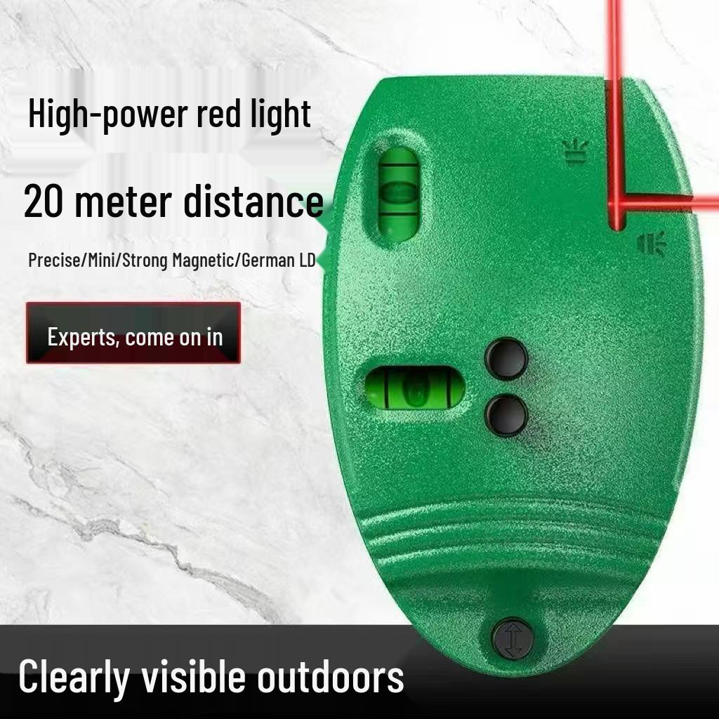 Infrared Line Drawing Right Angle Laser Level Ruler - Mouse Shape