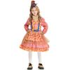 Sweet Vintage Plaid Scarecrow Dress Girls With Sunflower Applique Cosplay Costume School Performance