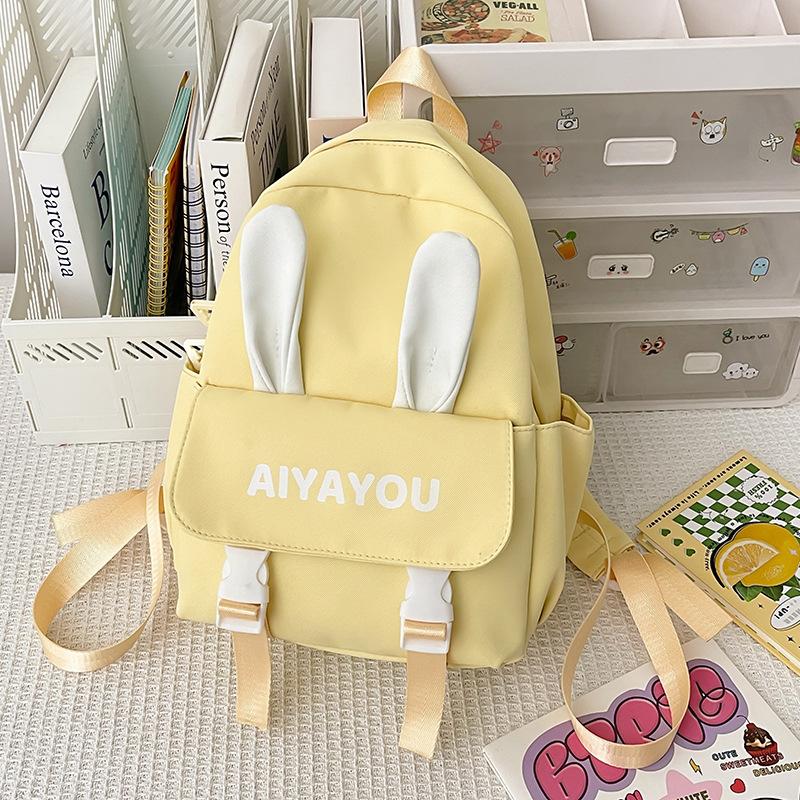Cute Rabbit Soft Girl Backpack College Wind Cute Department Kindergarten Primary School Students Travel Mini Backpack