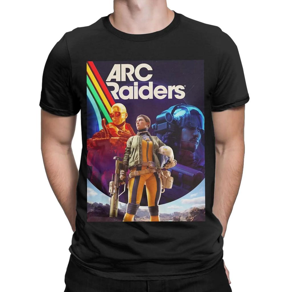 Arc Raiders Nadrukowana Bawełniana Koszulka Męska Codzienna Luźny Krój Moda dla Par Streetwear harajuku koszulki z grafiką koszulka oversize