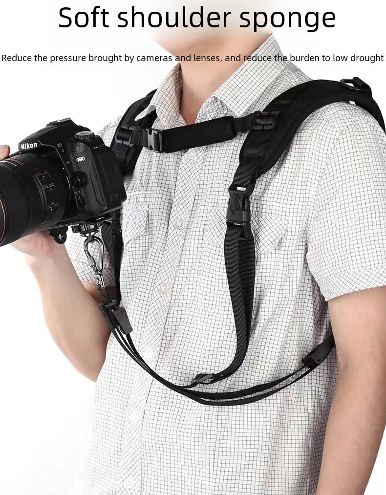 K-förmiger professioneller SLR-Doppel-Schulterkameragurt