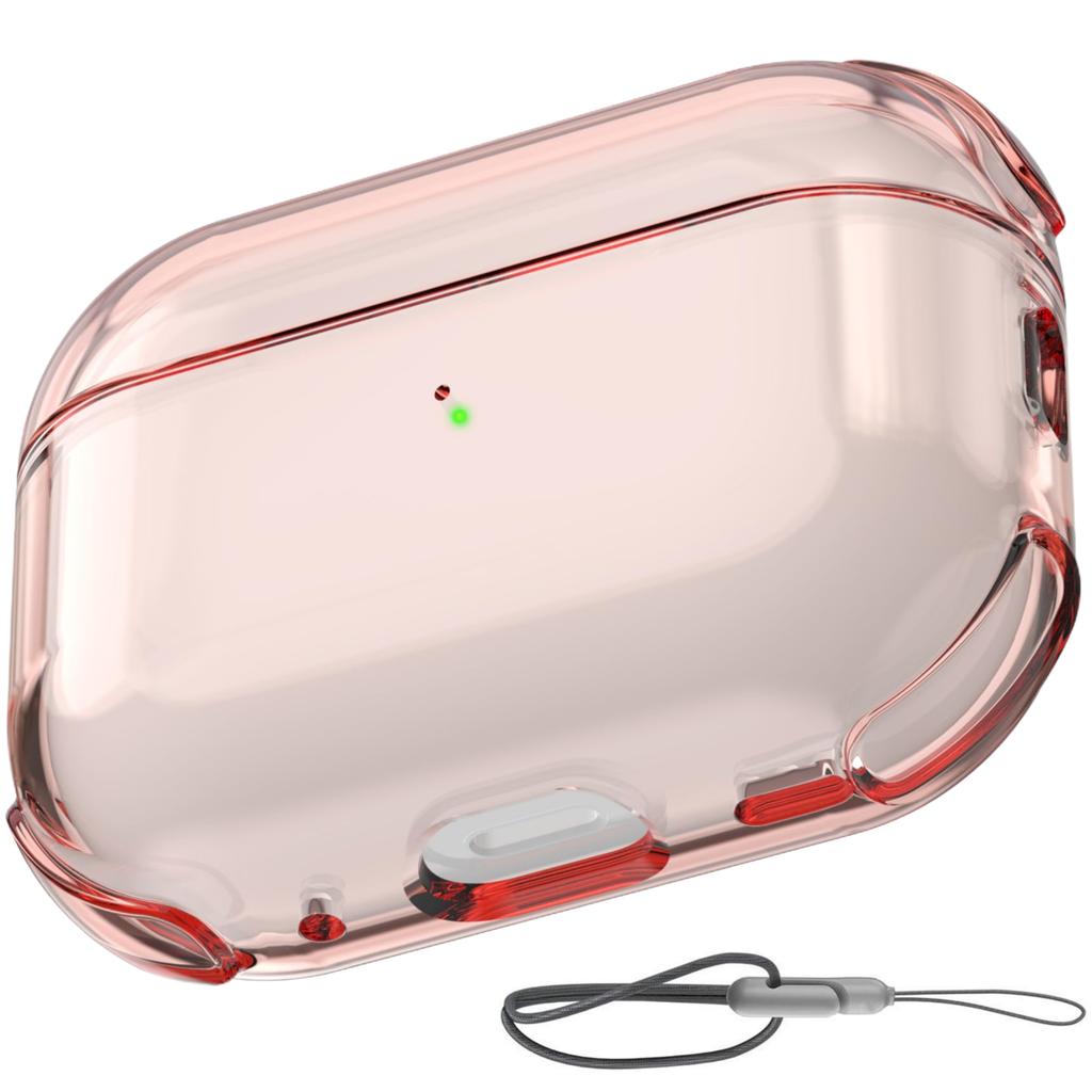 (Clear) for AirPods Pro 3 Earphone Case Clear Cover with Lanyard Soft Transparent Protective Case For AirPods Pro 3rd Generation