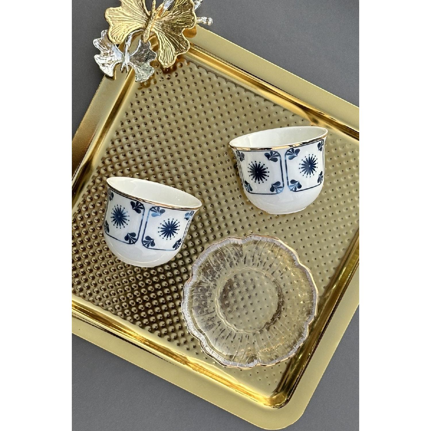 

Gawa Gold Premium Набор из 2 шт. Mrra (без пластины) Чашки для кофе эспрессо синий