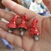 New Arrival Natural Animal & Mushroom Pendant, DIY 18K Gold Oil Painting with Color Retention