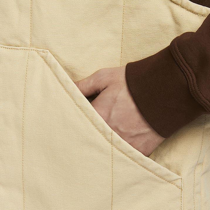 Nike Life Solid Color Zip Casual Sleeveless Vest Men Vests Sesame-Brown FQ1862-252