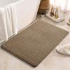 Bathroom Floor Mat, Anti Slip Mat Linen Woven Shower Carpet, Absorbent Mat, Wiping Mat, Quick Drying Rug