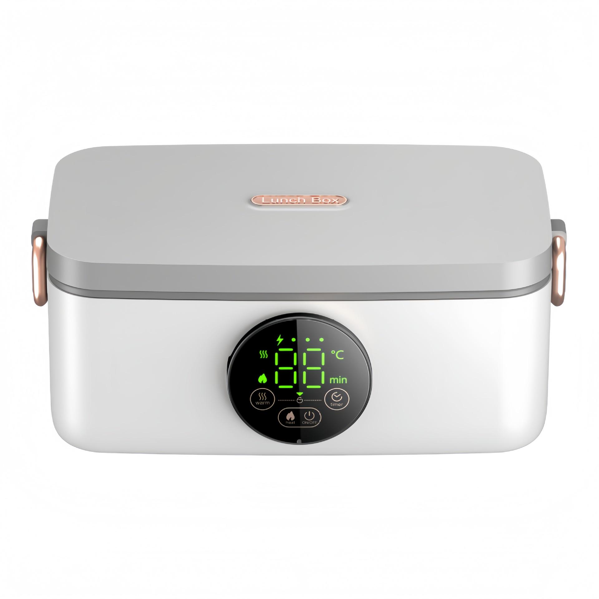 Wukke Wireless Heated Bento Box: Portable, Large-Capacity, Rechargeable Lunch Box for Students & Office Workers Charging Lunch Box