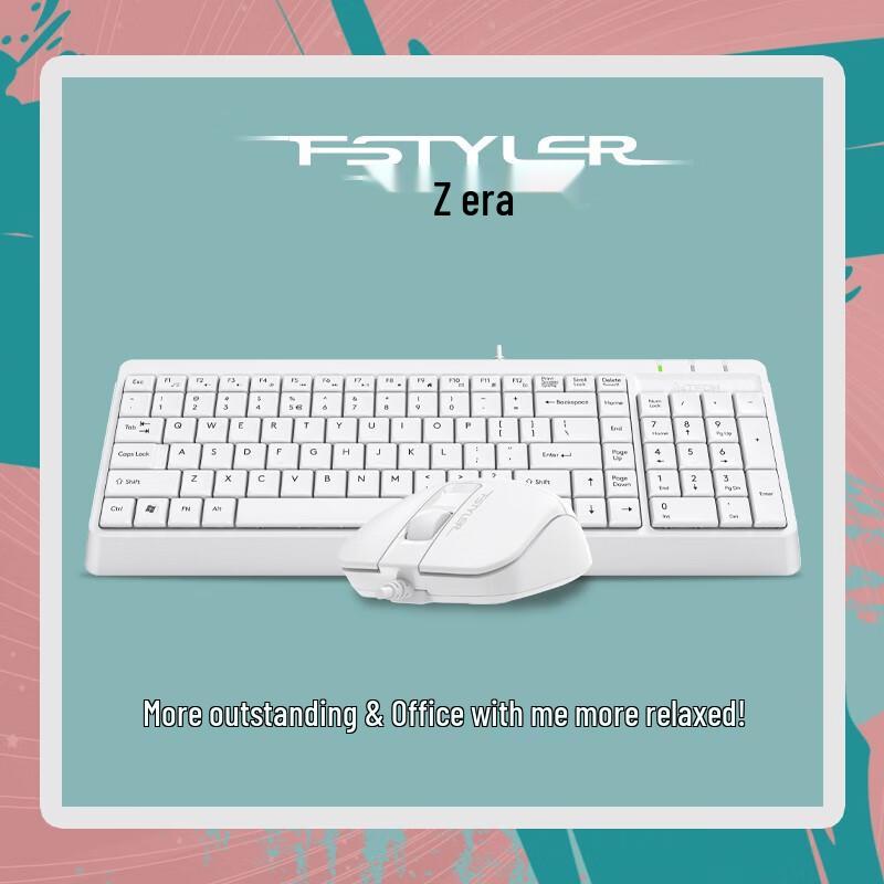 A4Tech Kabelgebundenes Office-Tastatur- und Maus-Set
