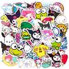 50-Count Sanrio Graffiti Stickers: Waterproof for Bikes, Helmets, Cups, Journals