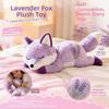 Plush Animal Body Pillow Lavender Embroidery Animal Cushion Doll Toys  For Women