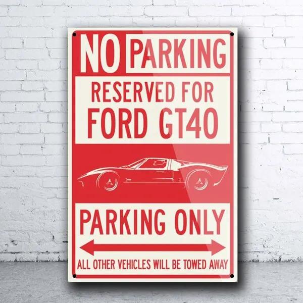 

Classic Car Reserved Parking Tin Sign Metal Wall Decor for Pub Home Garage Vintage Austin Mini GT BJ Decorative Poster 20x30cm（7.8x11.8inch）