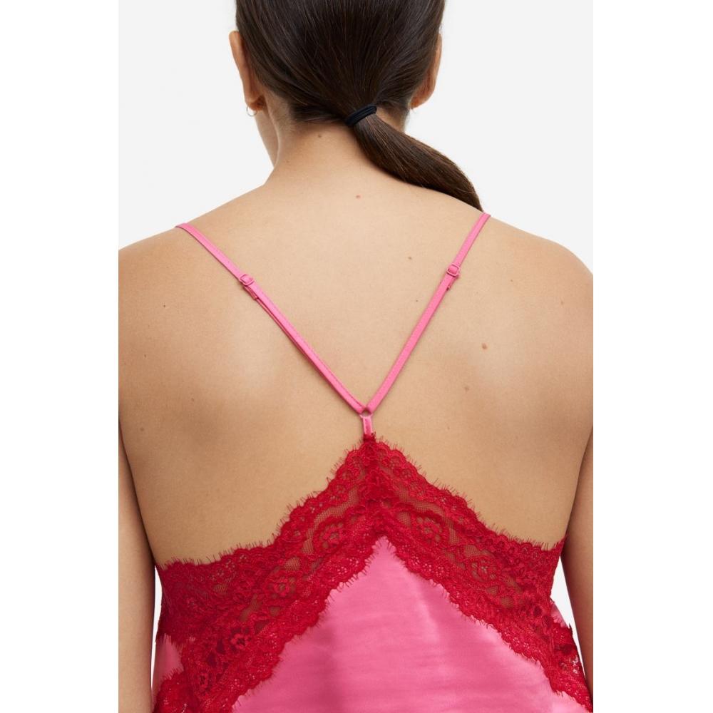 H&M Pajama Camisole Top and Shorts Pink