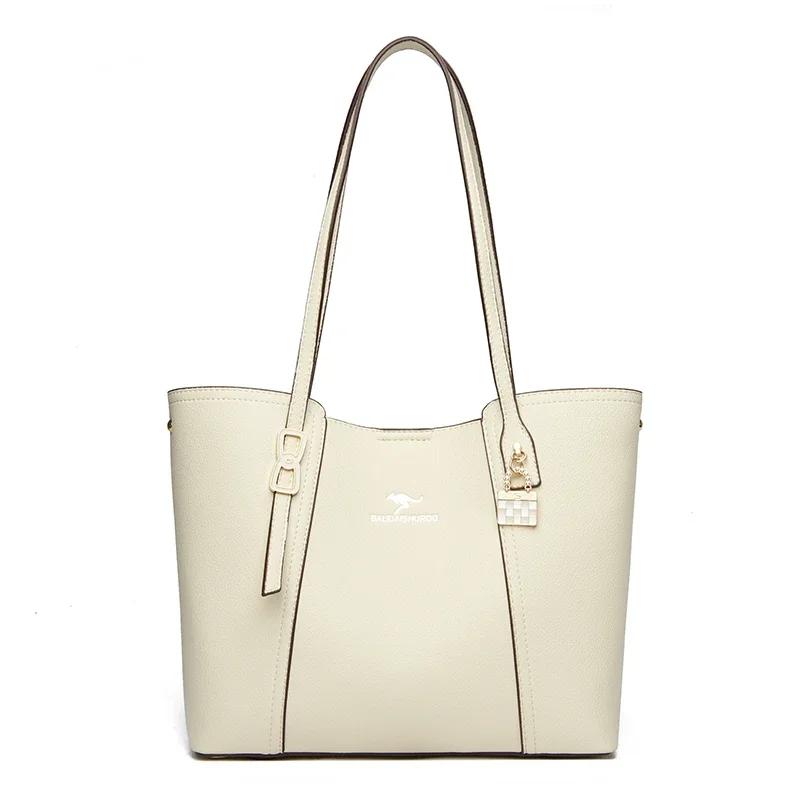 Casual Large Capacity Shoulder Crossbody Bag Fashion Shopper Totes High Quality Vintage Design Leather Bucket Bags