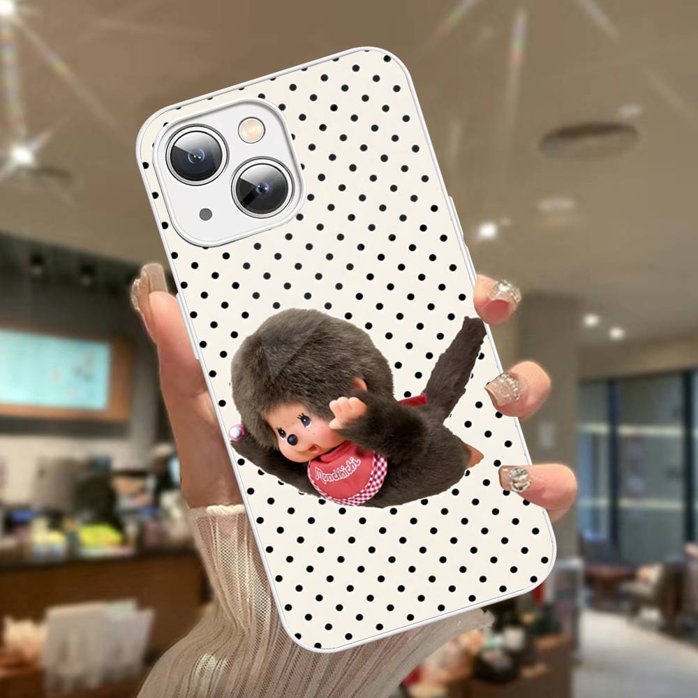 Cute M-monchhichis-s Tempered Glass For Iphone 14 13 12 11 Pro Mini XS MAX 14Plus X XS XR Cover