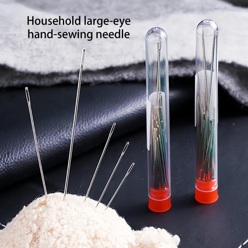 34 Piece Steel Sewing With Automatic Threader Thread For Embroidery Leather Repair Crafting