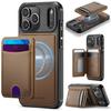 JEEHOOD J10 Flip Card Bag MagSafe Split RFID Leather Phone Case