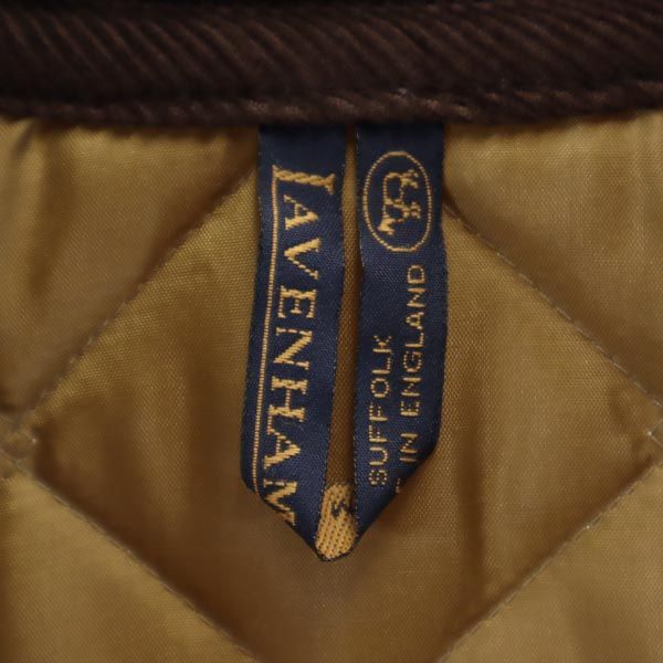 LAVENHAM made in Japan Steppjacke 36 Braun Schnürung vorne Damen Gebraucht