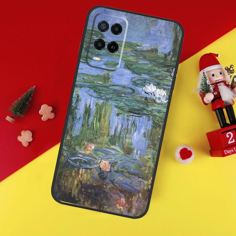 Claude Monet Cool Case For Oppo A80 A60 A40 A15 A16 A17 A57 A94 A74 A54 A76 A96 A18 A38 A58 A78 A98 A6 A5 Pro