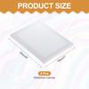 8Pcs White Stretched Canvas for Painting 10cm-30cm Blank Artist Boards Profile Cotton Canvas Panels for Beginners Professionals