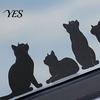 Personalized Car Decal Sticker, Waterproof PVC Self-adhesive Traceless Auto Decal, Five Cats Weatherproof Pattern Sticker for Fuel Tank Caps
